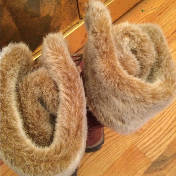 Sketcher faux fur/leather suede boots - Picture 2 of 8